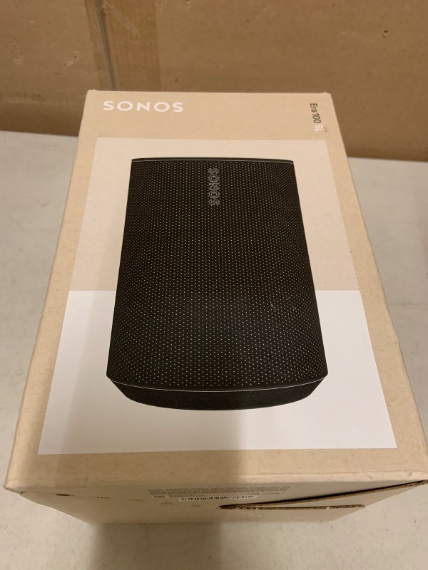 Photo 1 of Sonos Era 100 SL - Compact, Microphone-Free Speaker with WiFi, Bluetooth - Black
