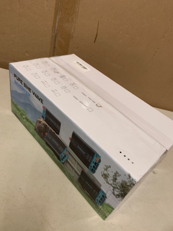 Photo 1 of LANDERPOW 3000 Watt Pure Sine Wave Inverter 12V DC to 120V AC for RV, Truck, Solar, Home, Off-Grid, Power Inverter with 3 AC Outlet, 30W USB-C, 5V 3.1A USB, Hardwire Port, Remote Control, Surge 6000W