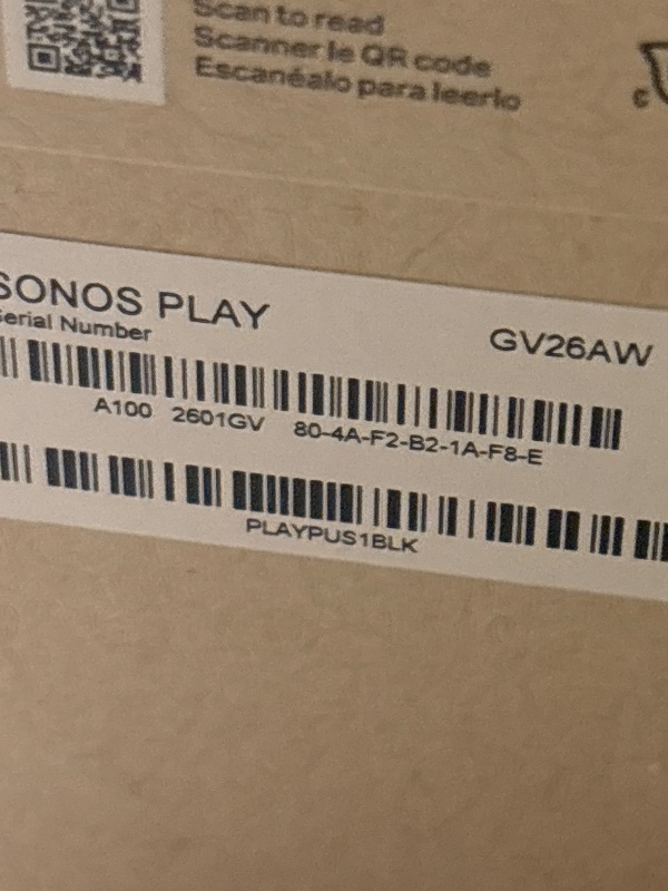 Photo 1 of Sonos Play Portable Bluetooth Speaker - Black