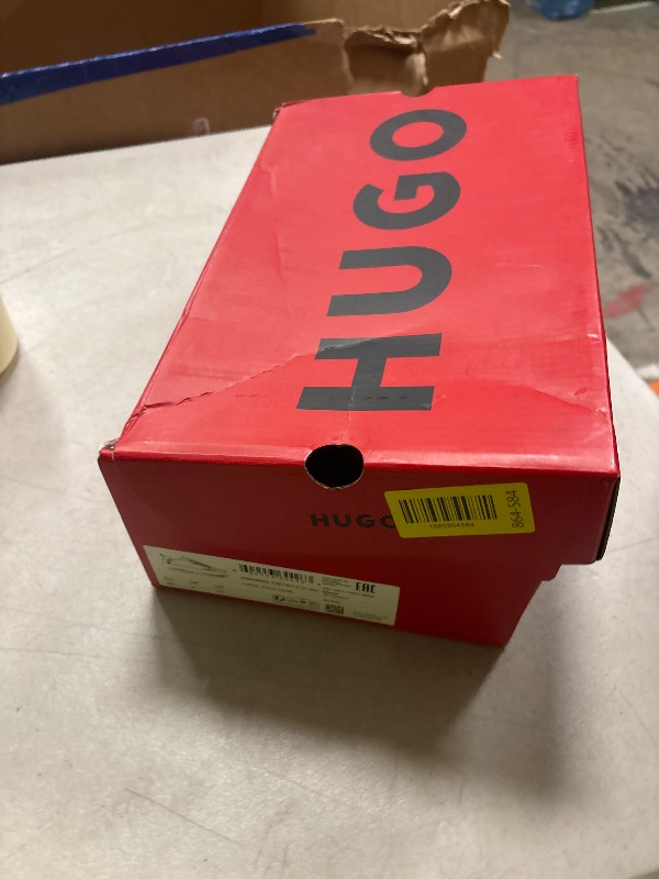 Photo 1 of HUGO, Lyssa Smooth Leather Platform Sneaker, Midnight Black, 10