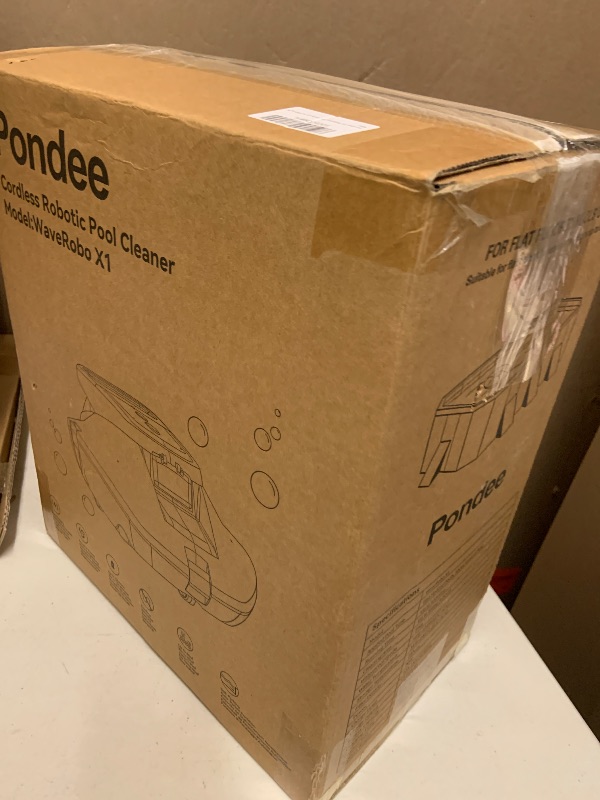 Photo 1 of Pondee X1 Robotic Pool Vacuum, Cordless Pool Cleaner with 120-Min Runtime, Auto-Parking, 2.5h Fast Charging, for Above-Ground & Flat-Bottom Inground Pools up to 850 sq.ft