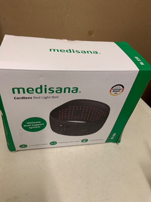 Photo 1 of Medisana Red Light Therapy for Body, Upgraded 3-in-1 Cordless Red Light Therapy Belt with 3-Mode Red Light, Vibration & Heating, Adjustable Fit 660nm/850nm Infrared Red Light Therapy for Back Pain