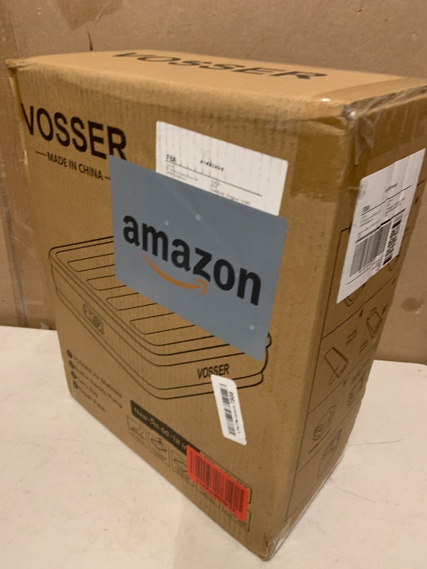 Photo 1 of VOSSER Air Mattress Queen with Built-in Pump, 18" Raised Inflatable Blow Up Mattress,Upgraded Heavy Duty Portable Air Bed for Home,Guests,Floor & Camping, Self Inflating Colchon Inflable for Adults