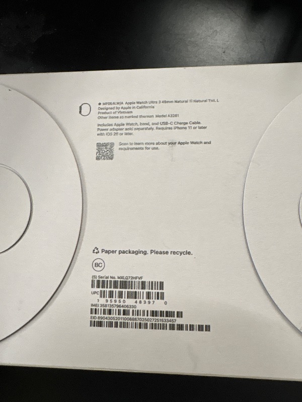 Photo 1 of Apple Watch Ultra 3