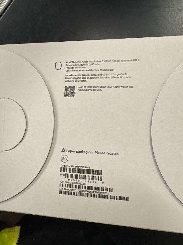 Photo 1 of Apple Watch Ultra 3