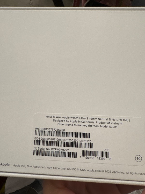Photo 1 of Apple Watch Ultra 3