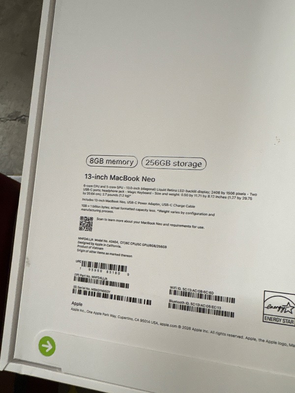 Photo 1 of MacBook Neo