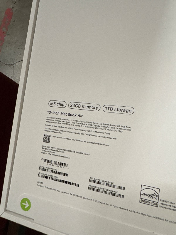 Photo 1 of MacBook Air