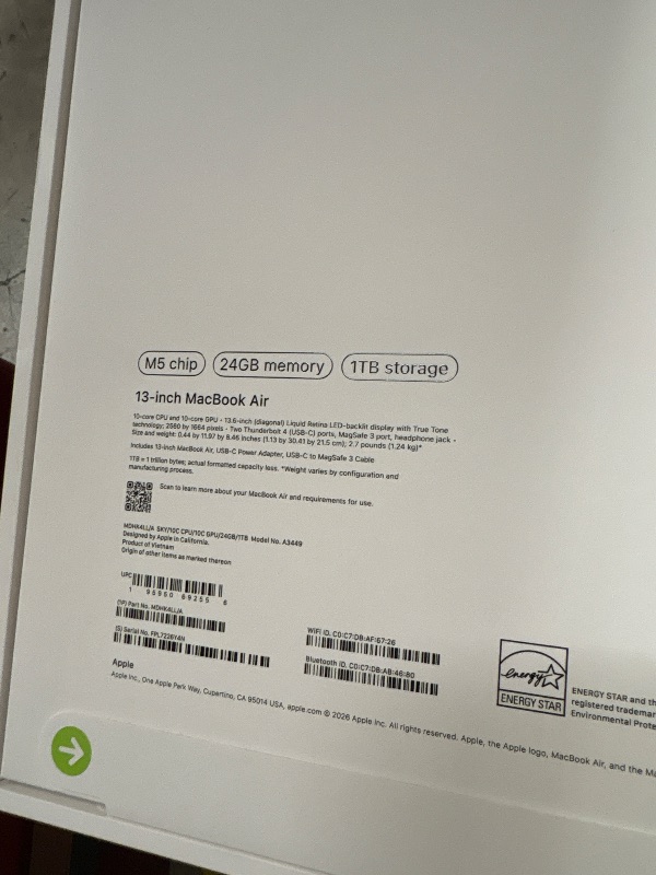 Photo 1 of MacBook Air