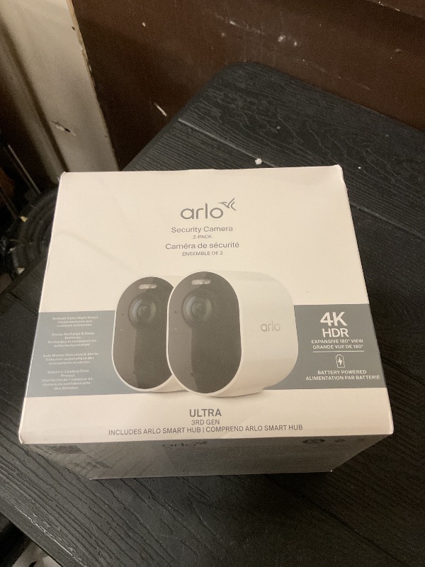 Photo 1 of Arlo Ultra Security Camera 4K (3rd Gen) 2025 Release 2 Cameras with Smart Hub