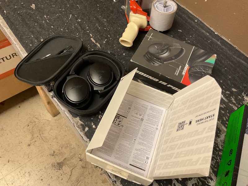 View 5 of Bose QuietComfort Headphones - Wireless Bluetooth Headphones, Active Over Ear Noise Cancelling and Mic, USB-C Charging, Deep Bass, Up to 24 Hours of Playtime, Black