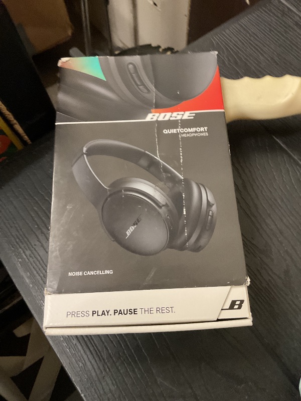 View 2 of Bose QuietComfort Headphones - Wireless Bluetooth Headphones, Active Over Ear Noise Cancelling and Mic, USB-C Charging, Deep Bass, Up to 24 Hours of Playtime, Black