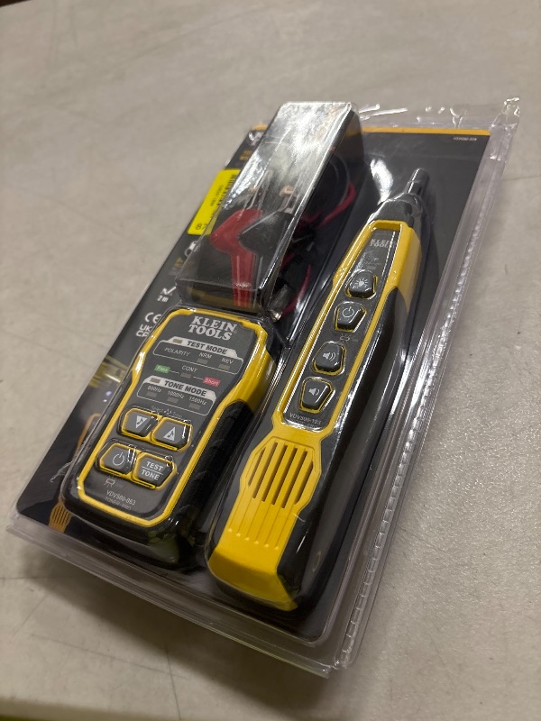 Photo 1 of Klein Tools VDV500-820 Wire Tracer Tone Generator and Probe Kit Continuity Tester for Ethernet, Telephone, Speaker, Coax, Video, and Data Cables, RJ45, RJ11, RJ12