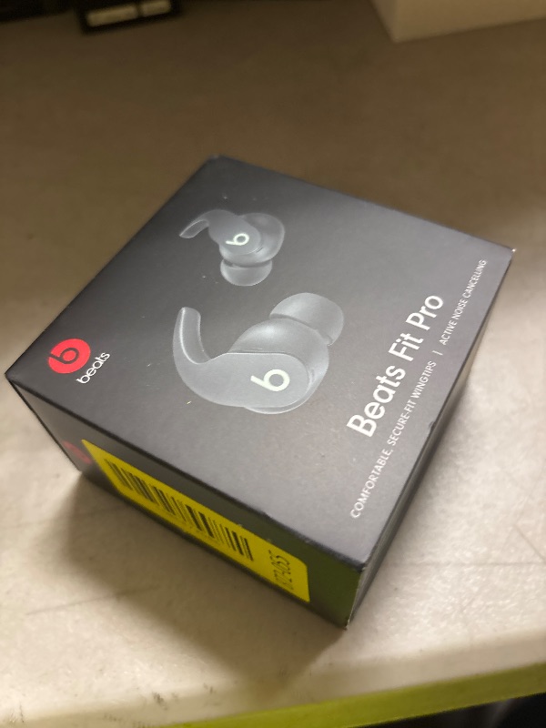 Photo 1 of Beats Fit Pro (1st Gen) - True Wireless Noise Cancelling Earbuds - Active Noise Cancelling - Sweat Resistant Earphones, Compatible with Apple & Android, Class 1 Bluetooth® - Sage Gray