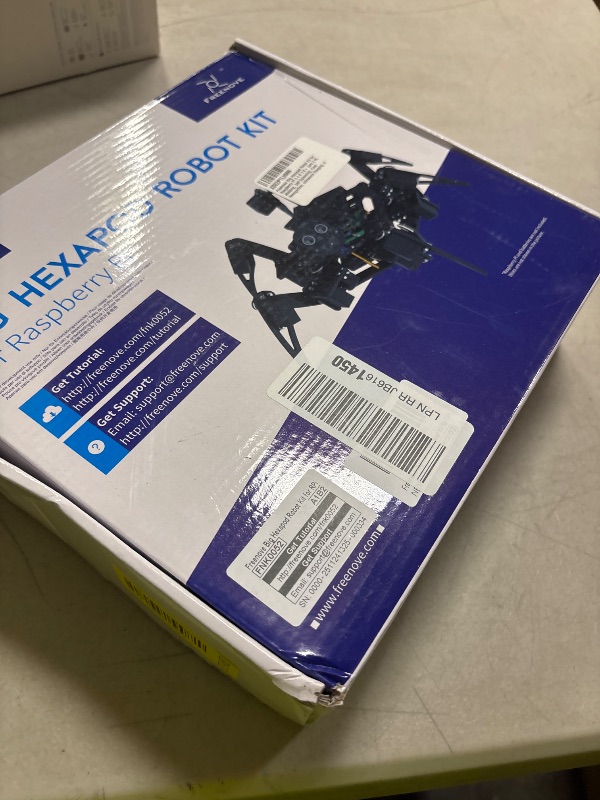Photo 1 of Freenove Big Hexapod Robot Kit for Raspberry Pi 5 4 B 3 B+ Zero 2 W, Walking, Self Balancing, Face Recognition, Ultrasonic Ranging, App Control, Camera, Servo (Raspberry Pi NOT Included)