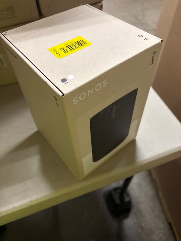 Photo 1 of Sonos Era 100 SL - Compact, Microphone-Free Speaker with WiFi, Bluetooth - Black