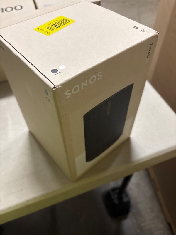 Photo 1 of Sonos Era 100 SL - Compact, Microphone-Free Speaker with WiFi, Bluetooth - Black