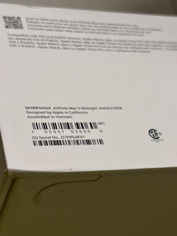 Photo 1 of Apple AirPods Max 2 Wireless Over-Ear Headphones, Active Noise Cancellation, Adaptive Audio, Personalized Spatial Audio, Live Translation, Bluetooth Headphones for iPhone – Midnight
