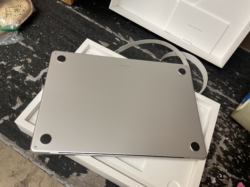 Photo 1 of SEE NOTES AND PICTURES……………Apple 2026 MacBook Air 15-inch Laptop with M5 chip: Built for AI, 15.3-inch Liquid Retina Display, 16GB Unified Memory, 512GB SSD, 12MP Center Stage Camera, Touch ID, Wi-Fi 7; Silver