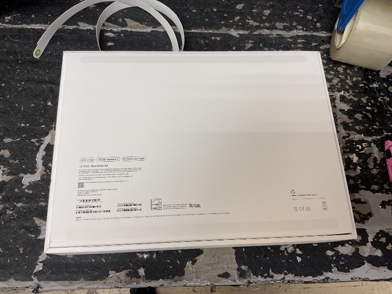 Photo 1 of SEE NOTES AND PICTURES……………Apple 2026 MacBook Air 15-inch Laptop with M5 chip: Built for AI, 15.3-inch Liquid Retina Display, 16GB Unified Memory, 512GB SSD, 12MP Center Stage Camera, Touch ID, Wi-Fi 7; Silver