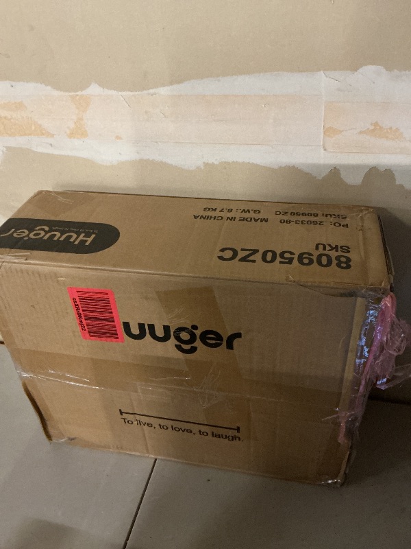 Photo 1 of Huuger 4-Tier Baker's Rack with Power Outlet, 23.6" Microwave Stand