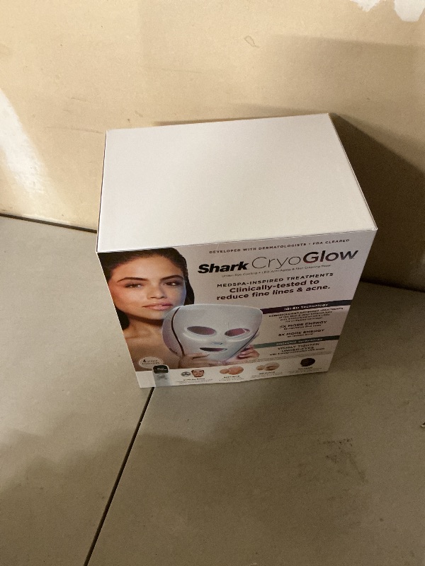 Photo 1 of Shark CryoGlow LED Face Mask, Red Light Therapy, Under-Eye Cooling, FW312