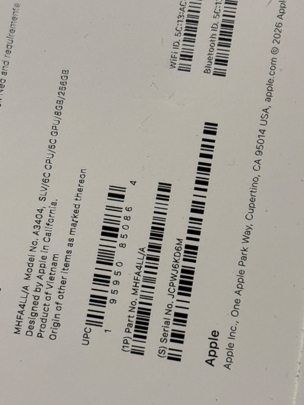 Photo 1 of Apple 2026 MacBook Neo 13-inch Laptop with A18 Pro chip: Built for AI and Apple Intelligence, Liquid Retina Display, 8GB Unified Memory, 256GB SSD Storage, 1080p FaceTime HD Camera; Silver