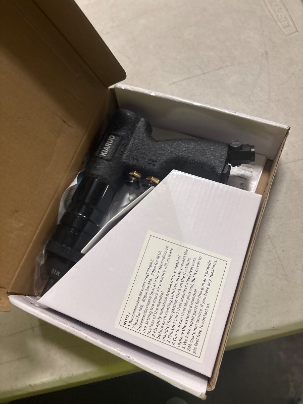 Photo 1 of KIARUO Pneumatic Rivet Nut Gun M6 M8 M10 Metric with Self-locking Head Gun,Industrial Grade Adjustable Speed Pull Rivnut Gun Model:LM07 Button Switch