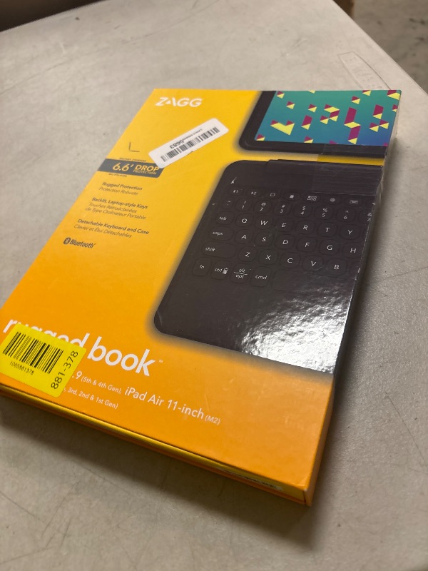 Photo 1 of **DAMAGED MISSING KEY** ZAGG Rugged Book Keyboard Case for iPad Air/Pro 11"