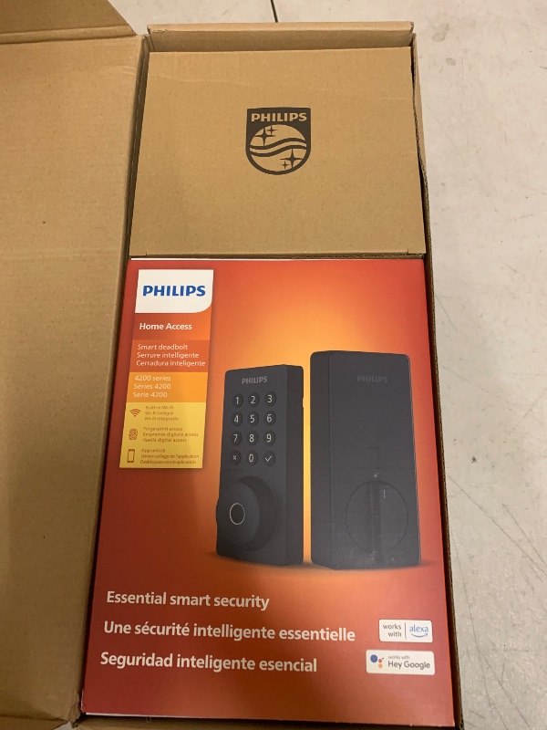 Photo 1 of Philips WiFi Keypad Door Lock with Handle, Built-in WiFi, APP Remote Control, Voice & Fingerprint Unlock, Smart Locks for Front Door with Auto Lock, Digital Front Door Lock Set, Keyless Entry Deadbolt