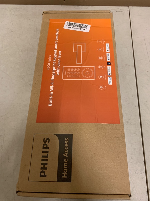 Photo 1 of Philips WiFi Keypad Door Lock with Handle, Built-in WiFi, APP Remote Control, Voice & Fingerprint Unlock, Smart Locks for Front Door with Auto Lock, Digital Front Door Lock Set, Keyless Entry Deadbolt