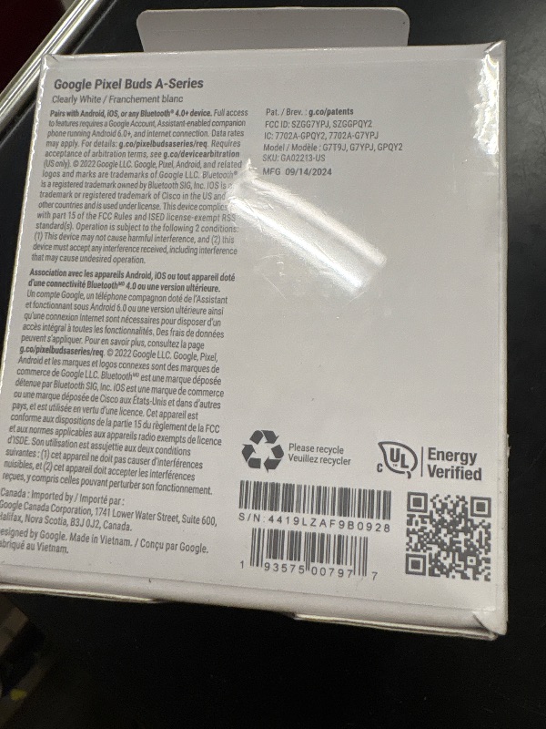 Photo 1 of Google pixel buds A-Series