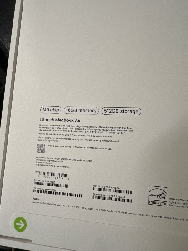 Photo 1 of 13 inch MacBook Air