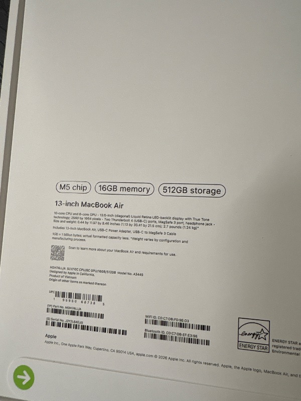 Photo 1 of 13 inch MacBook Air