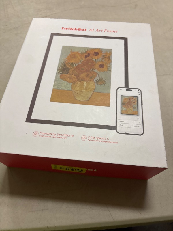 Photo 1 of SwitchBot AI Art Frame 7.3'', Electronic Ink Picture Frame, Wireless Digital Photo Frame, Long Battery Life, Alexa Compatible, Wall Decoration, Home Décor, AI-Generated Art, Gift for Art Lovers