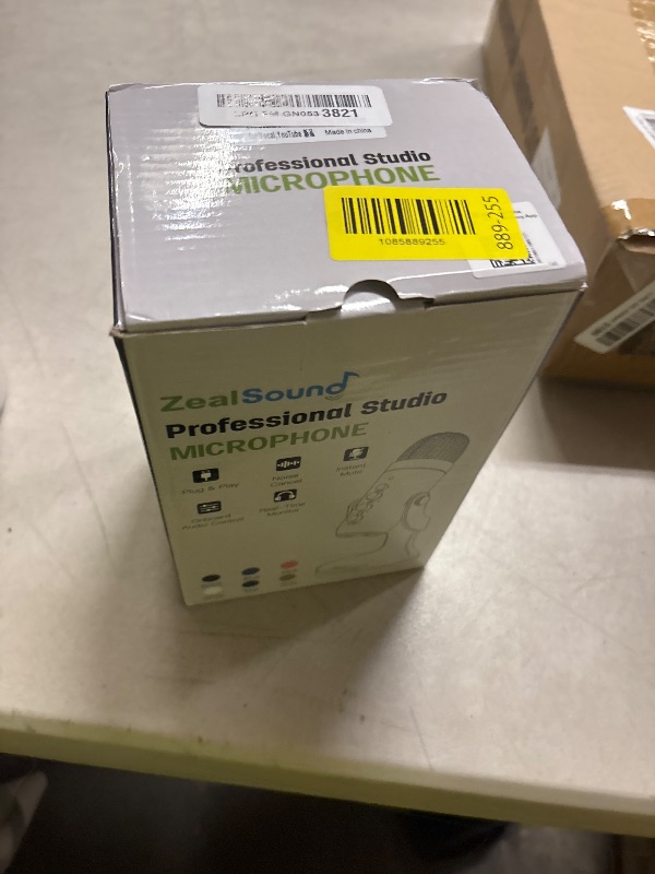 View 2 of ZealSound Podcast Microphone for PC, Noise Cancellation USB Mic with Gain, Volume Adjustment & Mute Button, Monitoring & Echo, for YouTube, TikTok, Podcasting, Streaming, iPhone, iPad, Android, Mac