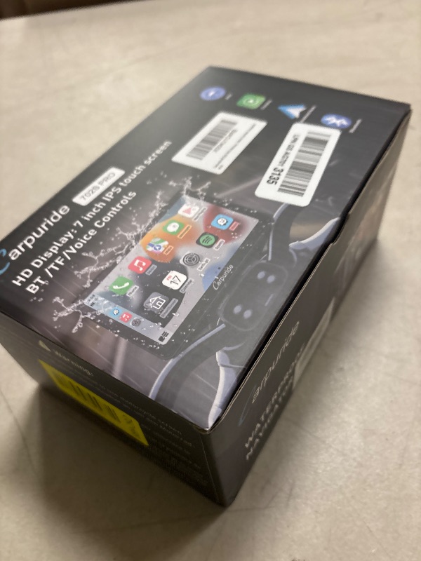 Photo 1 of Carpuride W702S PRO Motorcycle GPS Wireless Carplay/Android Auto, 7" Waterproof Motorbike Touch Screen, with BM05 Mount, Bluetooth Trans, Wired Controller, Navigation