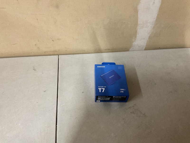 Photo 1 of SAMSUNG T7 Portable SSD, 2TB External Solid State Drive, Speeds Up to 1,050MB/s, USB 3.2 Gen 2, Reliable Storage for Gaming, Students, Professionals, MU-PC2T0H/AM, Blue
