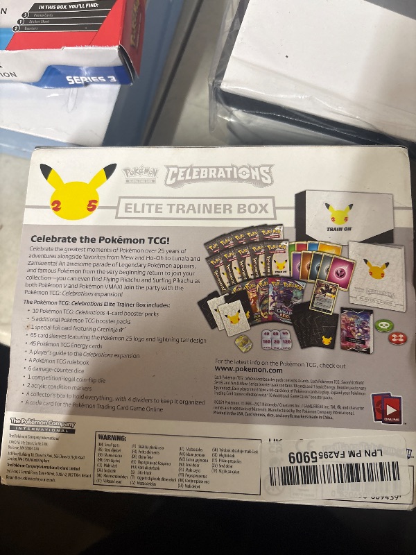 Photo 1 of Pokemon 25th Anniversary Celebrations Elite Trainer Box