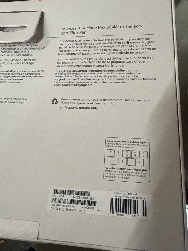 Photo 1 of Microsoft Surface Pro Keyboard and Slim Pen 2 Bundle