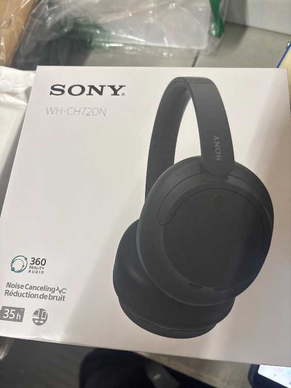 Photo 1 of Sony WH-CH720N Wireless Noise Cancelling Over-Ear Headphones, Black