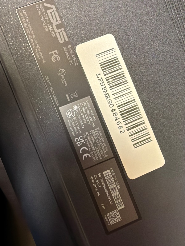 Photo 1 of ASUS Vivobook 16 X1607 16" WUXGA Copilot+ PC Laptop, Qualcomm Snapdragon X X1-26-100 2.97GHz, 16GB RAM, 512GB SSD, Windows 11 Home, Quiet Blue