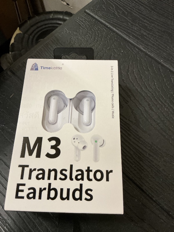 Photo 1 of Timekettle M3 3-in-1 Language Translator Earbuds, Real-Time Translation in 43 Languages and 96 Accents, Offline Translator, No Subscription, Two-Way Voice Translator for Travel and Business