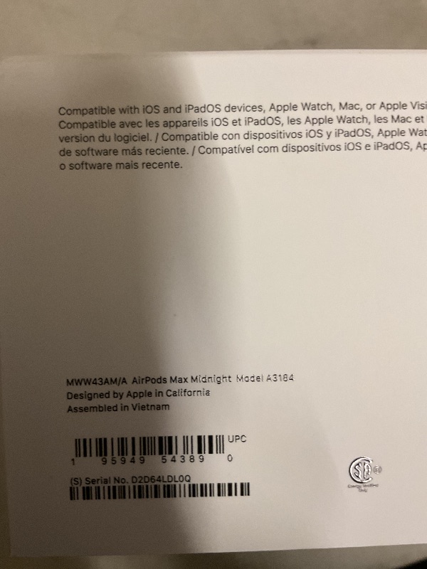 Photo 1 of Apple AirPods Max Wireless Over-Ear Headphones, Pro-Level Active Noise Cancellation, Transparency Mode, Personalized Spatial Audio, USB-C Charging, Bluetooth Headphones for iPhone - Midnight