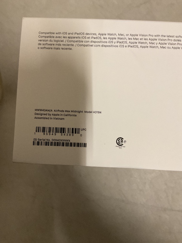 Photo 1 of Apple AirPods Max Wireless Over-Ear Headphones, Pro-Level Active Noise Cancellation, Transparency Mode, Personalized Spatial Audio, USB-C Charging, Bluetooth Headphones for iPhone - Midnight