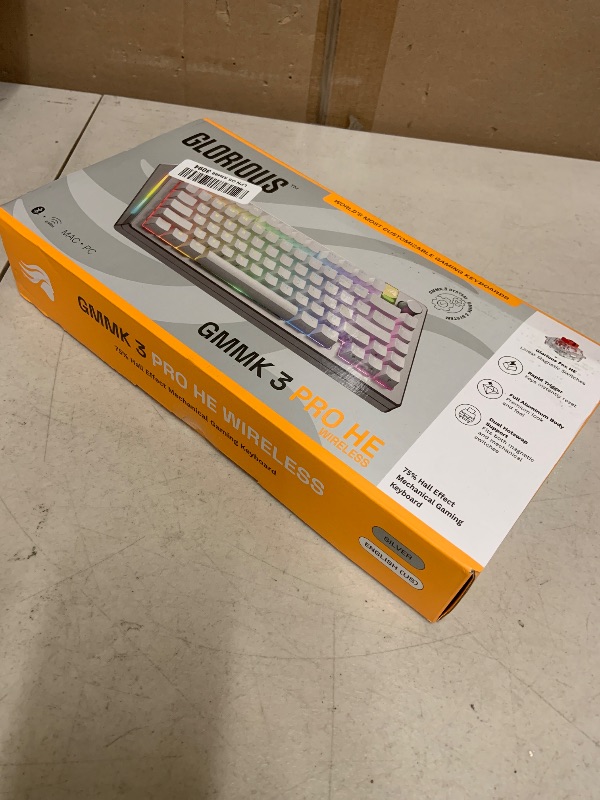 Photo 1 of GLORIOUS Gaming - GMMK 3 PRO HE: Wireless Gaming Keyboard Rapid Trigger, Hall Effect, Aluminum Body, 8K Polling Rate, Hotswap MX & Magnetic Switches, Adjustable Actuation, ANSI 75% Tenkeyless (Black)