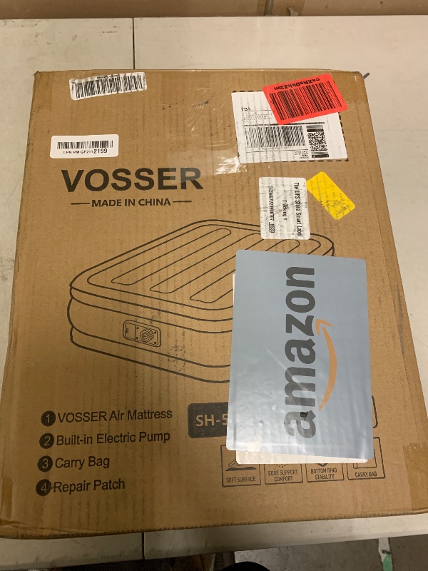 View 2 of VOSSER Air Mattress Full with Built-in Pump, 18" Raised, Real Bed Comfort