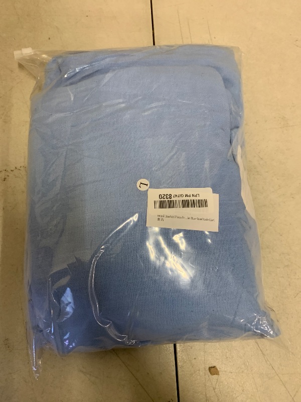 Photo 1 of Furuyal Linen Suit 3 Pieces Vintage Retro Wedding Prom Suits Slim Fit Jacket Blazer Groom Tuxedos Blue-L