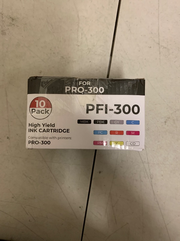 Photo 1 of PFI-300 Ink Cartridges imagePROGRAF PRO-300 Compatible with Canon PFI-300 Ink Cartridges Combo Pack Compatible for imagePROGRAF PRO-300 imagePROGRAF PRO300 imagePROGRAF PRO 300 Printers (10-Pack)