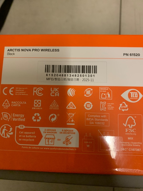 Photo 1 of SteelSeries Arctis Nova Pro Wireless Multi-System Gaming Headset - Premium Hi-Fi Drivers - Active Noise Cancellation - Infinity Power System - ClearCast Gen 2 Mic - PC, PS5, PS4, Switch, Mobile